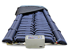 Example of a pressure sore treatment rotation mattress